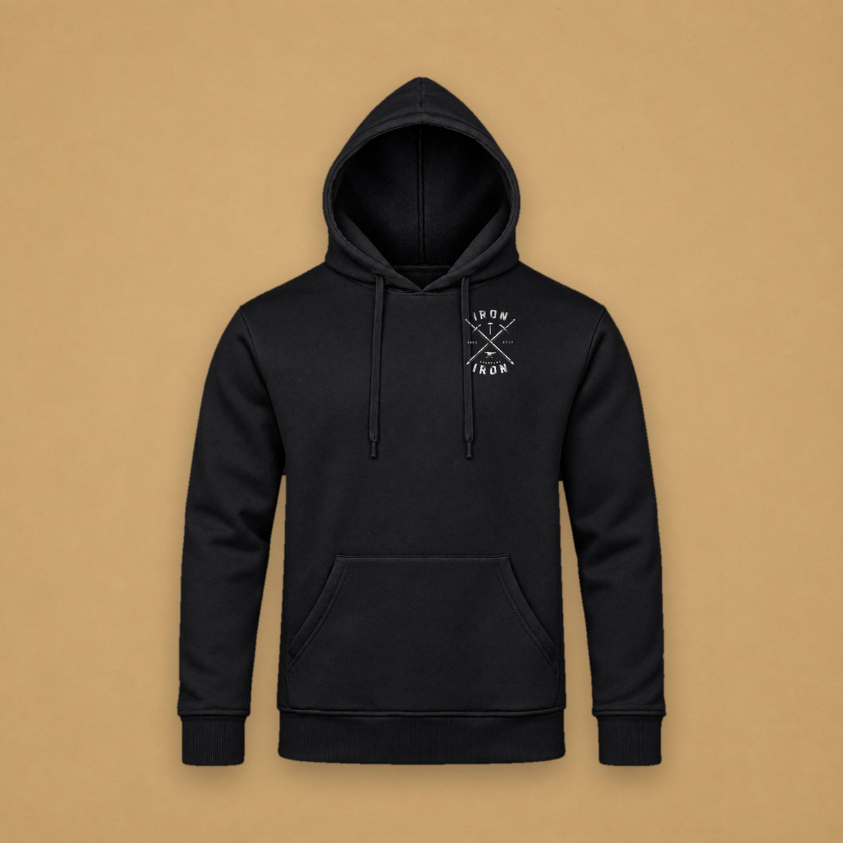 Iron Sharpens Iron Hoodie – Black – front
