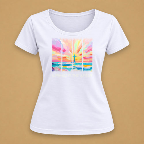 Baptised Fitted Tee – Solid White