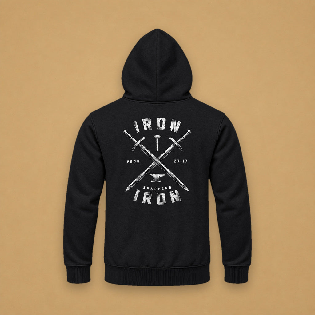 Iron Sharpens Iron Hoodie – Black – back