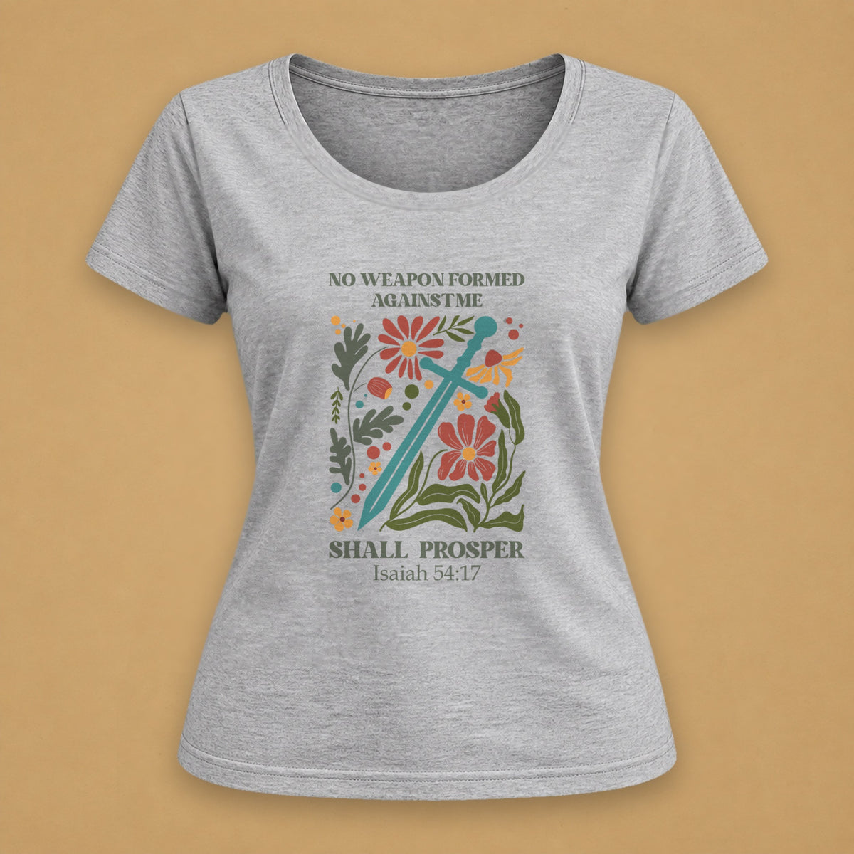 Weapon Fitted Tee – Light Gray